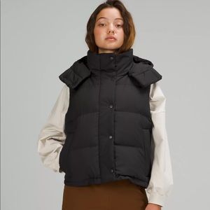 Wunder Puff Crop Vest Lululemon size 4